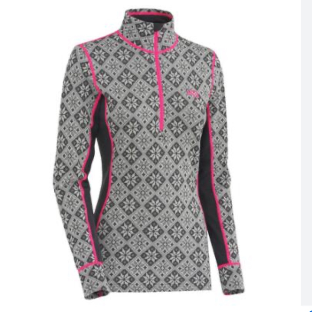 Kari Traa Sz M Rose half Zip Pullover Baselayer Top Shirt - Picture 2 of 8